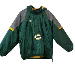 Vintage Starter NFL Pro Line Vintage Green Bay Packers Hooded Jacket Men's Size